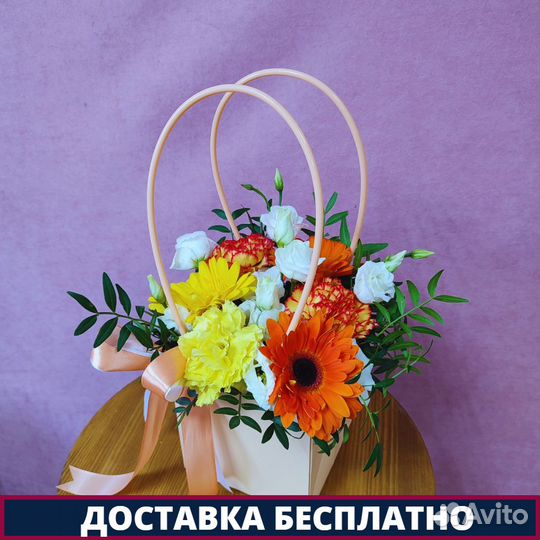 Цветы в коробке 164