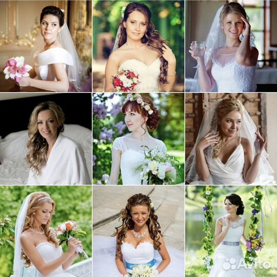 Свадебная причёска и макияж