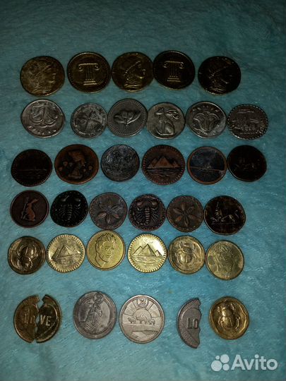 Монетки из пятёрки и магнита