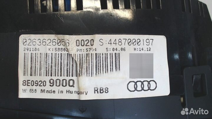 Щиток приборов Audi A4 (B7), 2004