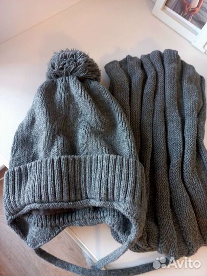 Комплект шапка и снуд детский