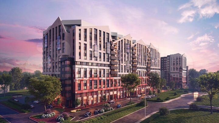 2-к. квартира, 65,4 м², 8/13 эт.