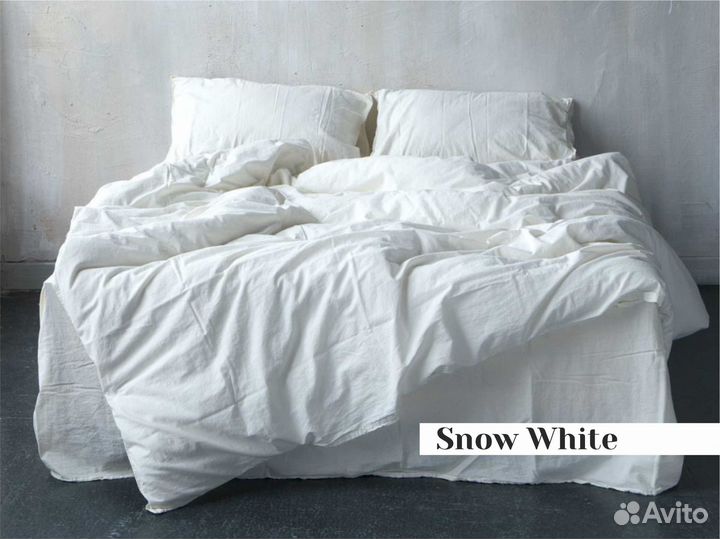 Постельное белье Евро из вареного хлопка Limasso