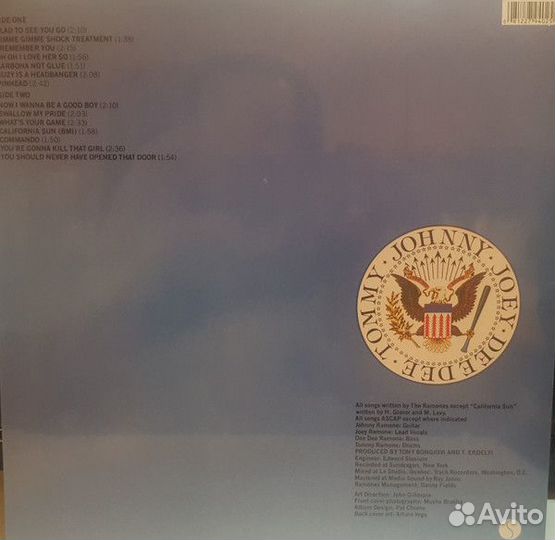 Виниловая пластинка WM Ramones Leave Home (180 Gra