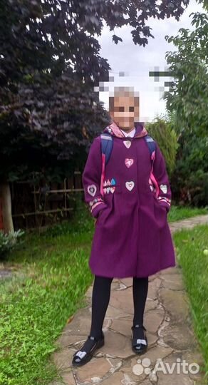 Пальто для девочки 134