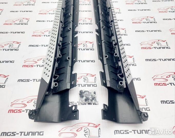 Силовые пороги BMW X5 E70 подножки бмв е70 икс 5