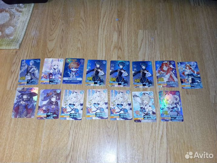 Коллекционные карточки Genshin impact и Крд
