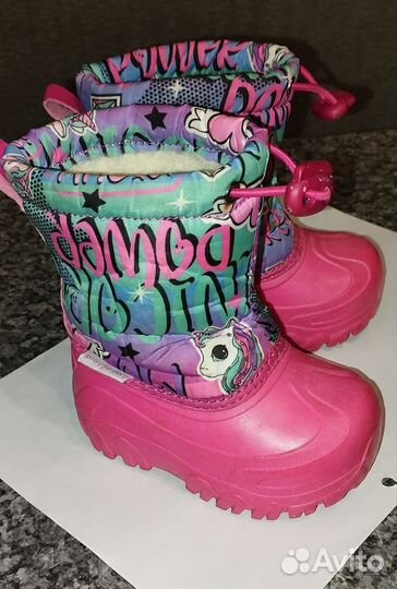 Утепленные резиновые сапожки 21 р-р