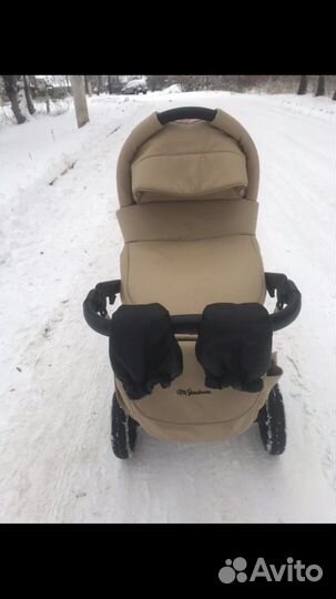 Детские коляски 2 в 1 эко кожа