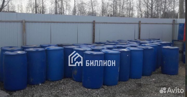 Бочка 227 л синяя под воду б/у