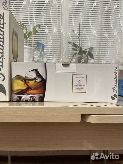 Бокалы новые шампанское, рюмки, стаканы, 6 - 18 шт