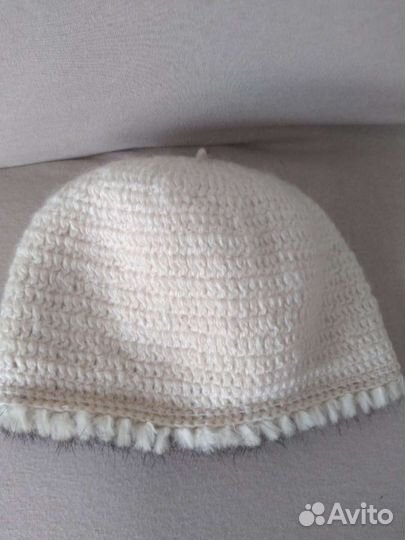 Шапка из вязаной норки. Новая