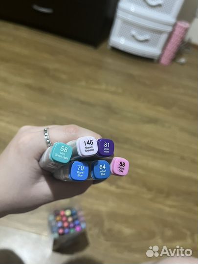 Маркеры для скетчинга двухсторонние кистевидные 40