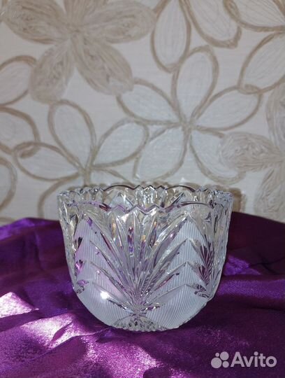Салатник (конфетница) хрусталь СССР