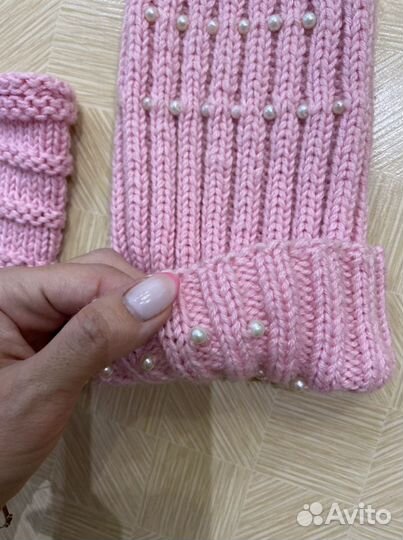 Комплект шапка и снуд