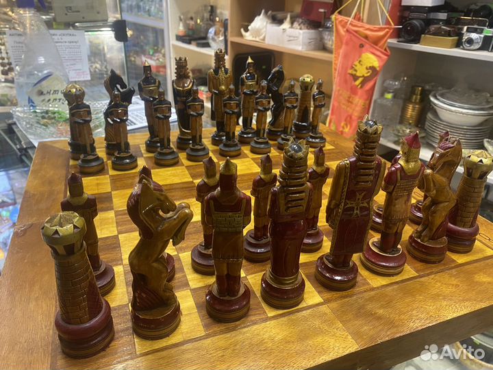 Шахматы СССР 1960х г Ручная работа Целые Идеал