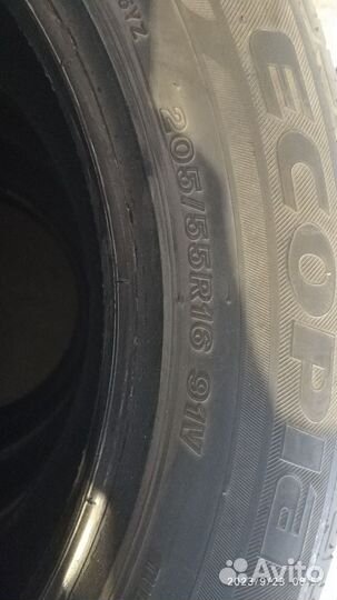 Шины 205 55 R16 летние бу bridgestone