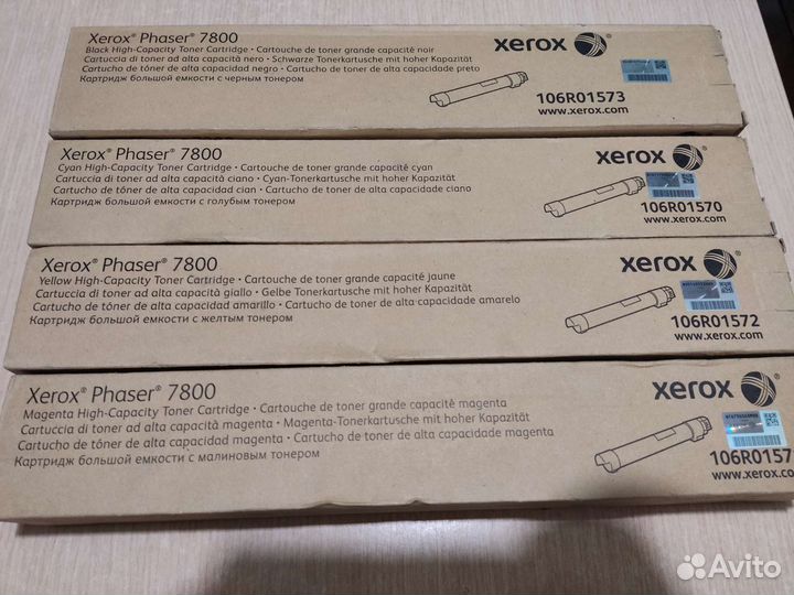 Оригинальные картриджи Xerox Phaser 7800