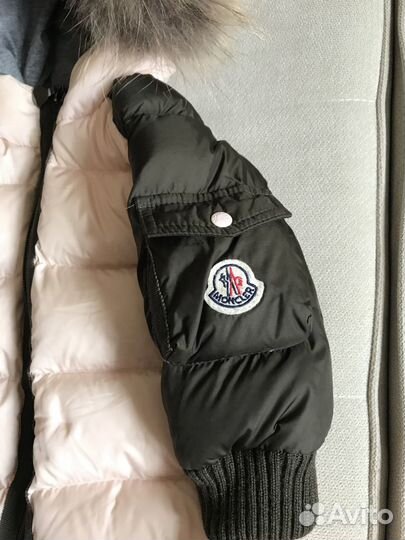 Зимний комбинезон Moncler оригинал 6/9 мес Пух