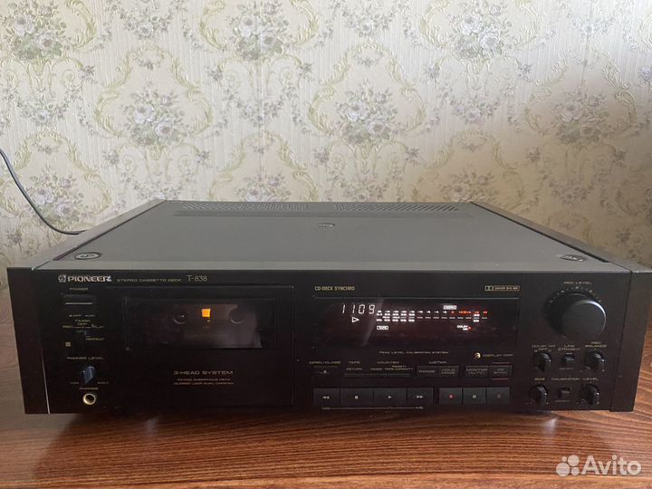 Дека кассетная Pioneer T-838 с пультом 100v Япония