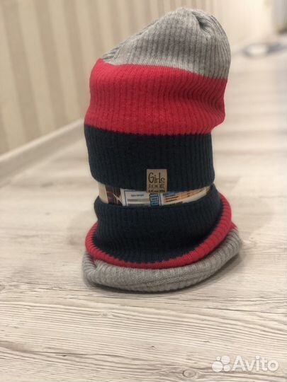 Комплект шапка и снуд