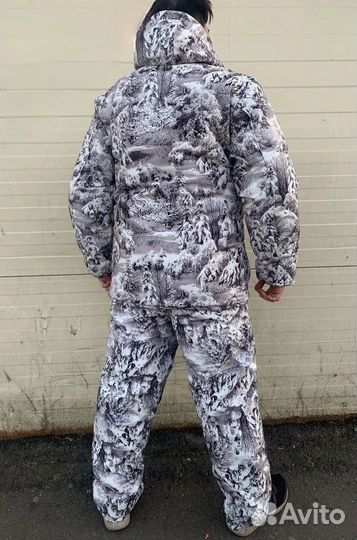 Зимний костюм Горка белый лес