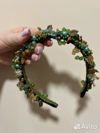 Ободок и серьги