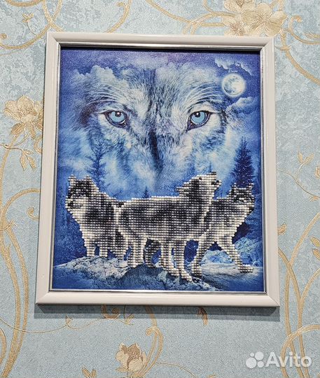 Картина кристаллами