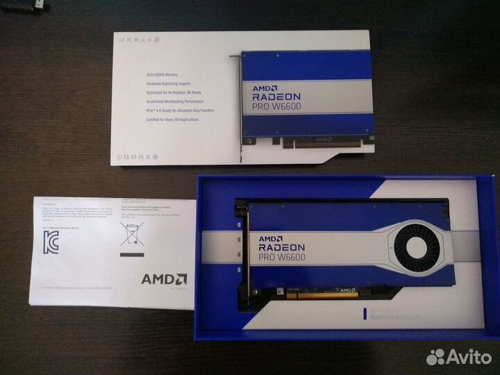 Видеокарта профессиональная AMD radeon PRO 6600