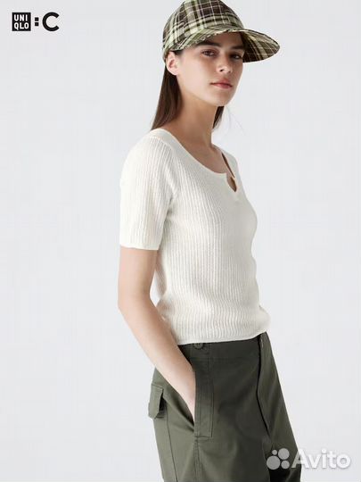 Кофта с коротким рукавом из кружева Uniqlo :C