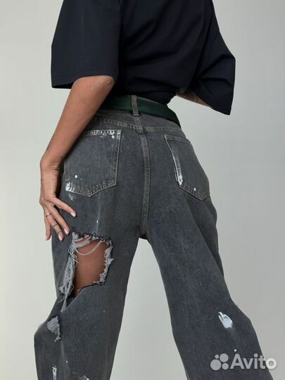 Balenciaga джинсы рваные