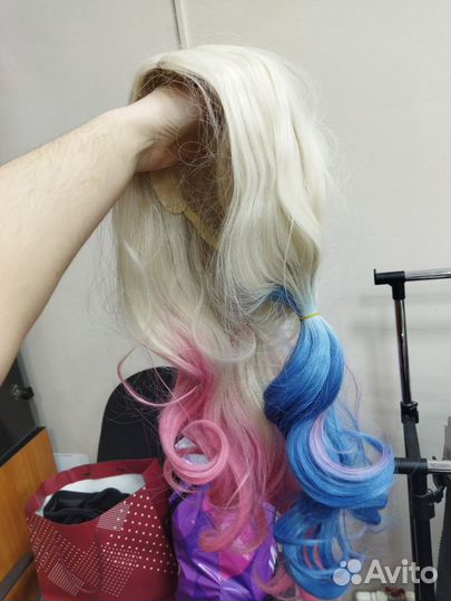 Парик блонд для Харли Квинн