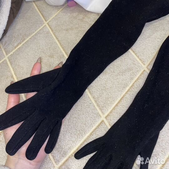 Перчатки длинные женские