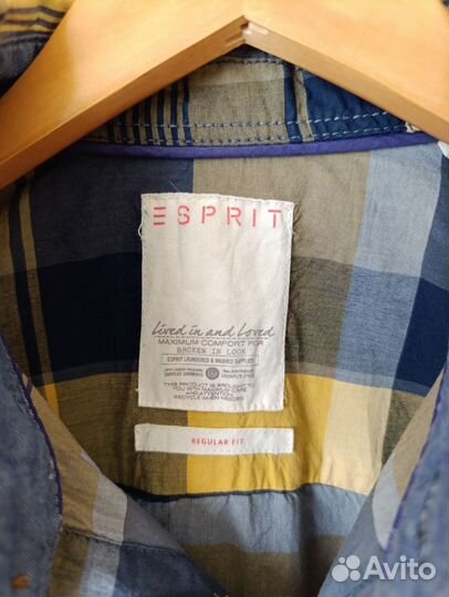 Рубашка мужская esprit в клетку