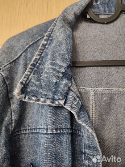 Джинсовый кардиган женский