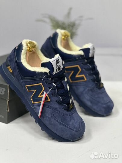 Кроссовки new balance 574 зимние