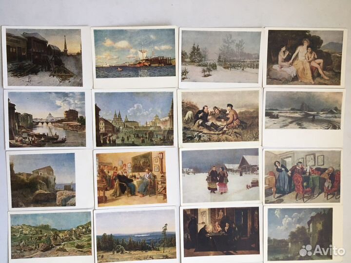Открытки с репродукциями картин СССР