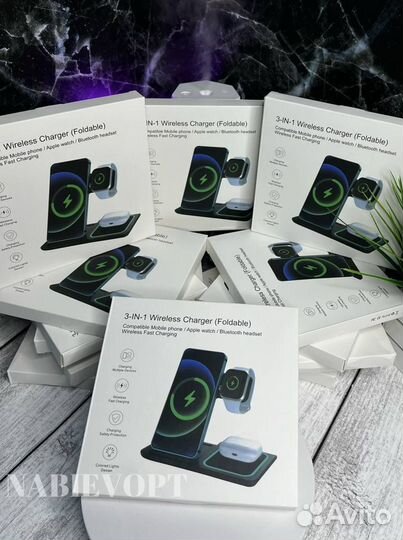 Док-Станция 3 in 1 Wireless Charger