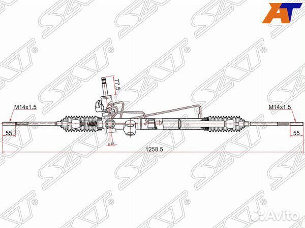 Рейка рулевая mitsubishi lancer