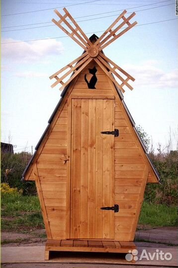 Дачный туалет деревянный Ч434