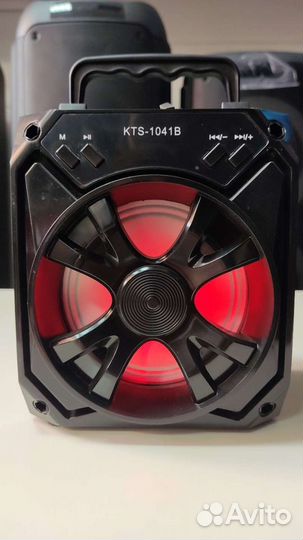 Колонка деревянная KTS-1041B чёрная