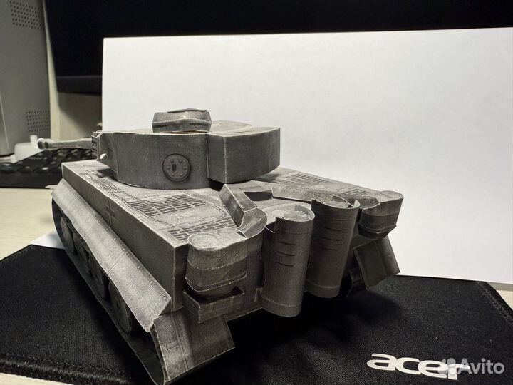 Модель танка Тигр из бумаги