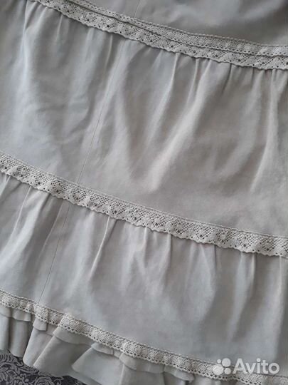 Винтажный замшевый костюм