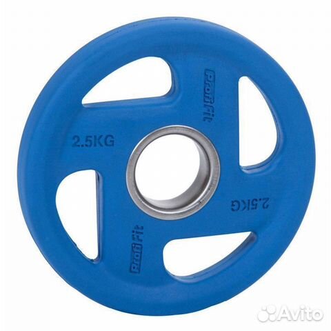 Диск обрезиненный 2,5 кг D51 мм fassion цветной