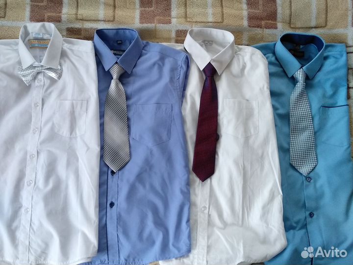 Комплект рубашек на мальчика с галстуками