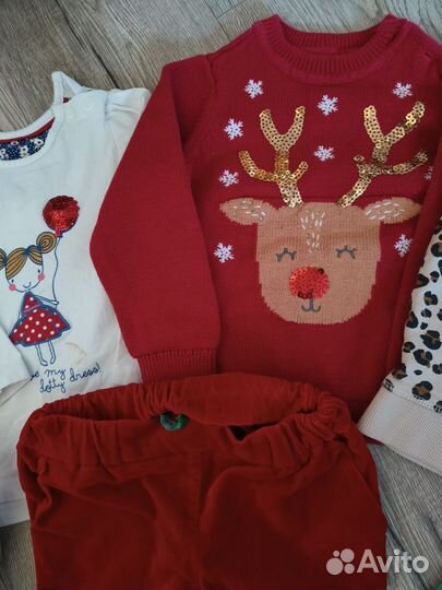 Пакет одежды на девочку 80-86рост