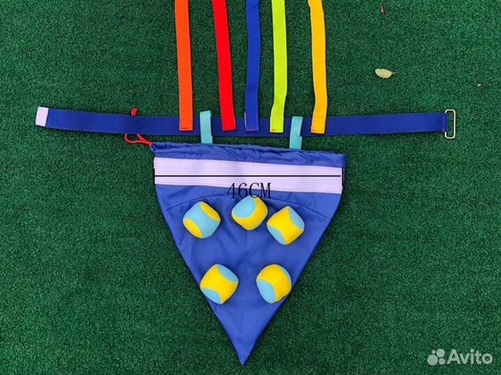 Мешок на поясе с мячами и лентами/реквизит