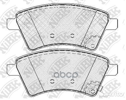 Колодки тормозные дисковые PN9803 NiBK