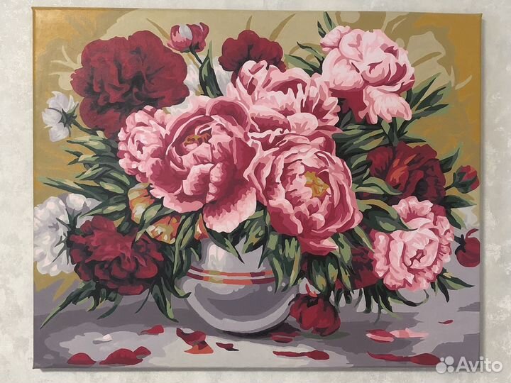 Картины по номерам раскрашенная