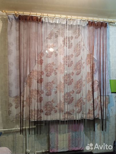 Тюль с гардиной